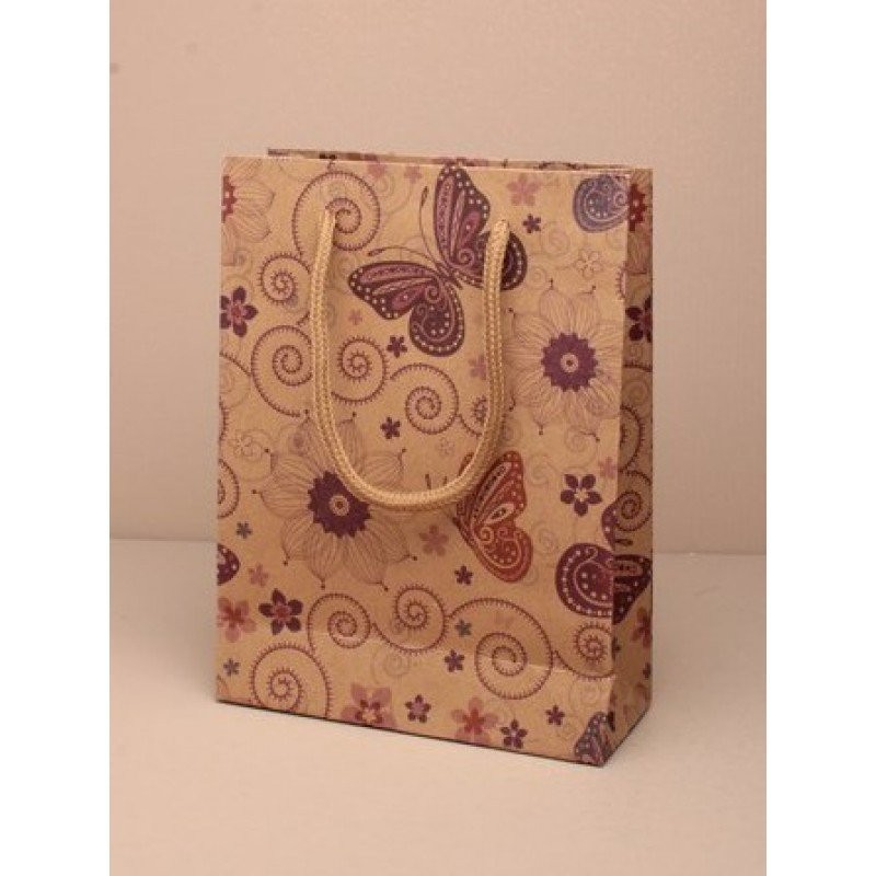 printed brown wrapping paper