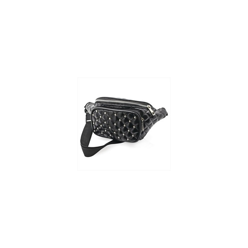 black studded bum bag