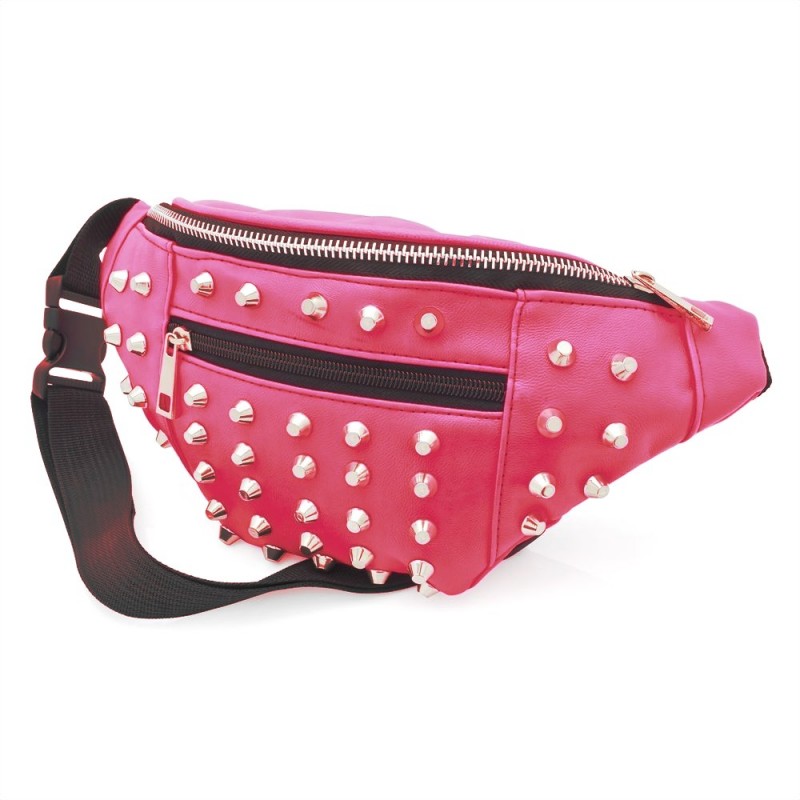 pink neon bum bag