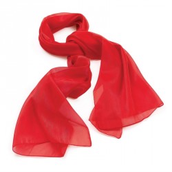 Scarf - Red colour metallic look scarf. - (SC29071)