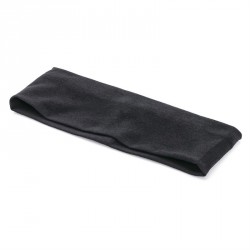 Headband - Black colour elasticated head wrap. - (HA28803)