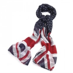 Scarf - Union Jack flag print scarf. - (SC28747)