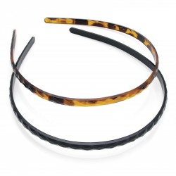 Headband set - Two piece black and tortoise shell effect...