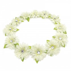 Garland - Cream tone flower crown. - (HA28565)