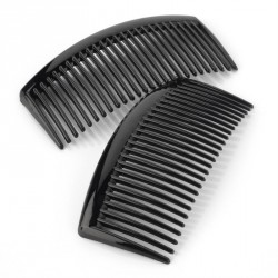 Hair comb set - Two piece black colour 9.5cm hair side...