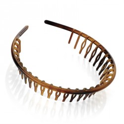 Headband - Tortoise shell colour tooth design headband. -...