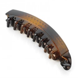 Hair clip - Tortoise shell colour spring lock hair banana...