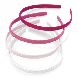 Headband set - 4 Four piece pink tone headband set. -...
