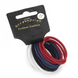 Hair tie set  - 12 Twelve piece spectator colour satin...