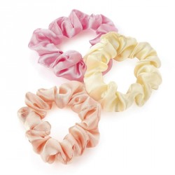 Scrunchie set - Three piece pink, peach and ivory colour...
