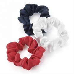 Scrunchie set - Three piece red, white and navy mini...