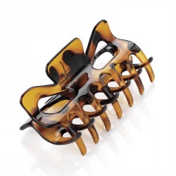 Hair clip - Tortoise shell colour square design hair claw...