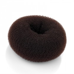 Hair doughnut - 11cm brown colour hair bun shaper. -...
