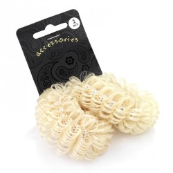 Hair doughnut - Two piece blonde colour imitation hair...