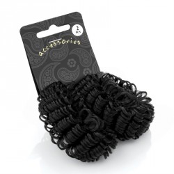 Hair doughnut - Two piece black imitation hair look...