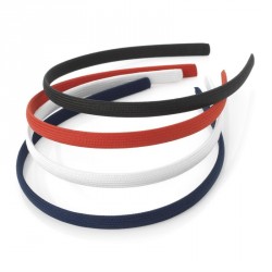 Headband set - Four piece red, white, black and navy...