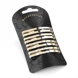 Hair clip set - 4 Four piece gold colour clip hair...