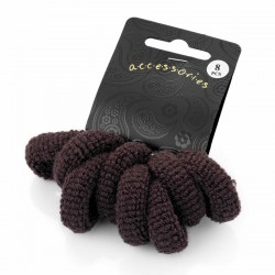 Hair tie set - 8 Eight piece brown colour ponio hair...