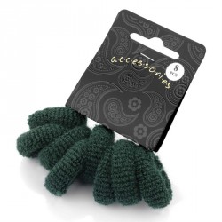 Hair tie set - 8 Eight piece green colour ponio hair...