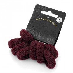 Hair tie set - 8 Eight piece burgundy colour ponio hair...