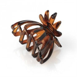 Hair clip - Tortoise shell colour fan shape hair claw...