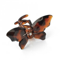 Hair clip - Tortoise shell colour butterfly design hair...