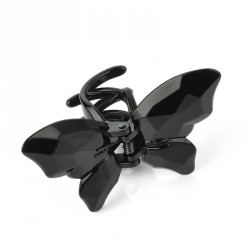 Hair clip - Black butterfly design hair claw clip. -...