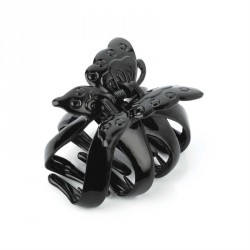 Hair clip - Black colour butterfly design hair claw clip....