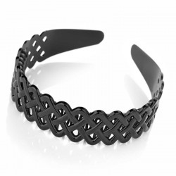 Hairband - Black colour headband with teeth. - (HA26000)
