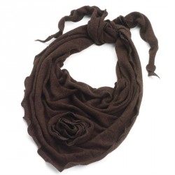 Scarf - Stylish stone brown colour triangle scarf with...