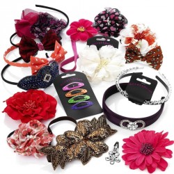 Hair Accessories set - 24 piece assorted clearance hair...