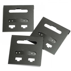 Black earring display card. 100 pieces per pack. - (ST09299)