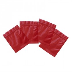 Organza gift bags - 100 pieces small red grip seal...