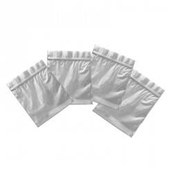 Organza gift bags - 100 piece small silver colour grip...
