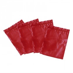 Organza gift bags - 100 pieces large red colour grip seal...