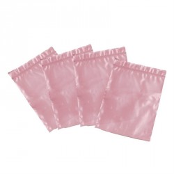 Organza gift bags - 100 pieces large pink colour grip...
