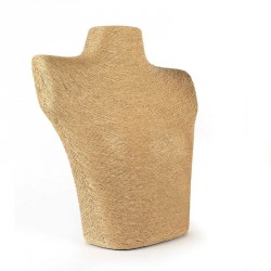Light brown string cord necklace display stand. - (DS26631)