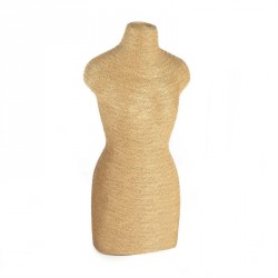 Light brown string cord necklace display stand. - (DS26635)