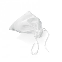 Organza gift bags - 50 White small size satin look...