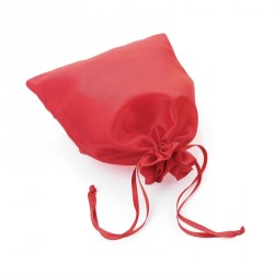 Organza gift bags - 50 Red medium size satin look...