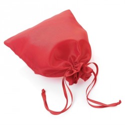 Organza gift bags - 50 Red large size satin look...