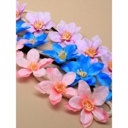 Stretch Hairband - orchid style fabric flower stretch...