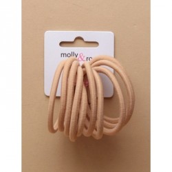 Endless hair tie set - Card of 10 Soft stretch high...
