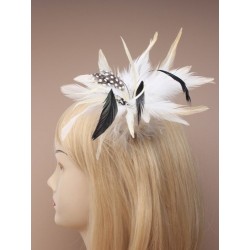 Fascinator Clip & Pin - Feather Plume fascinator on a...