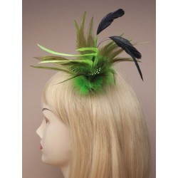 Fascinator Clip & Pin - feather fascinator on a forked...