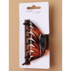 Hair clip - 9cm Tort plastic swept toothed clamp