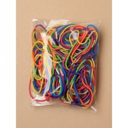 Hair tie set - 144 piece bag of brightly coloured thin...