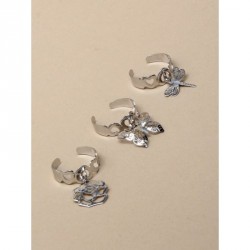Toe ring - Silv open heart toe ring with filigree...