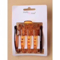Hair claw - Tort 6.5cm wide clip clamp comb