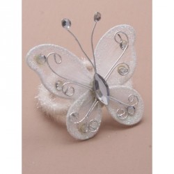 Hair clip set - Card of Net Butterfly Elastics and a Pair...